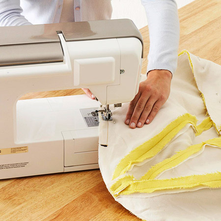 Sew up a comfortable pouf for your home