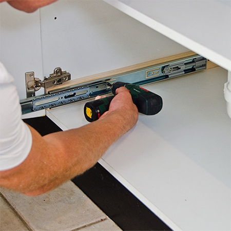 Practical undersink storage drawers