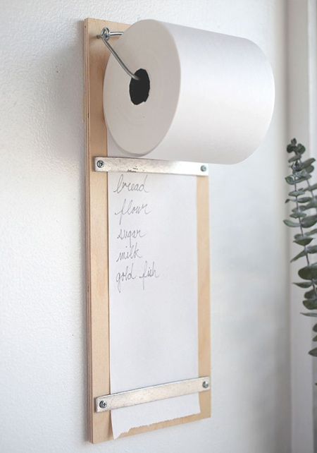 DIY ideas for brown paper grocery lists