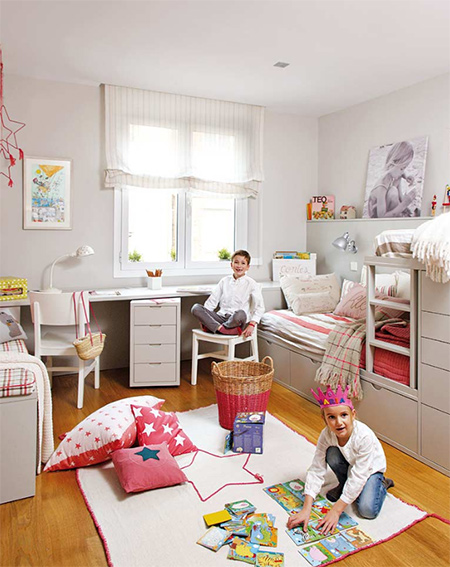 HOME DZINE Bedrooms  Shared bedroom  for young boy  and girl 