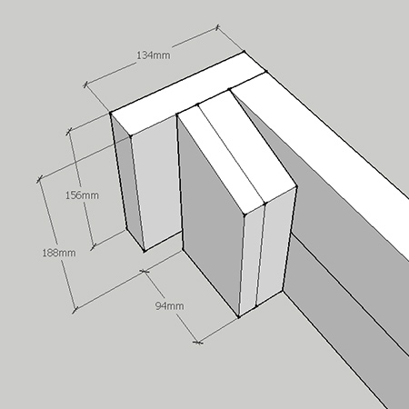 DIY self-supporting bicycle stand