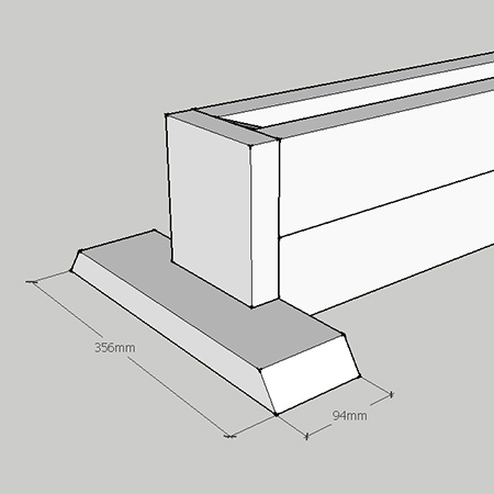 DIY self-supporting bicycle stand