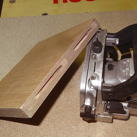 5. Visualise how the sections fit together so that you cut the slots in the correct position for joining.