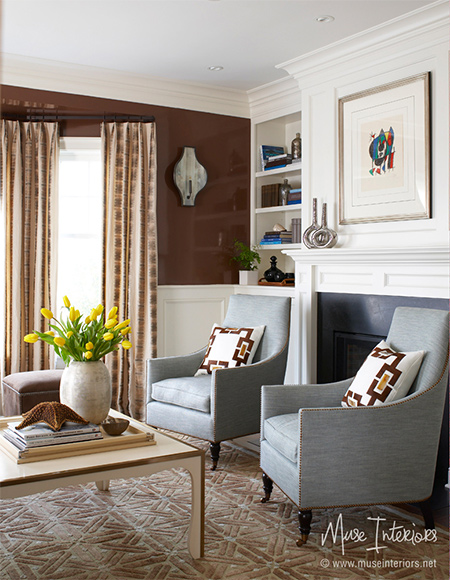 Use earthy colours and organic materials to warm up a home