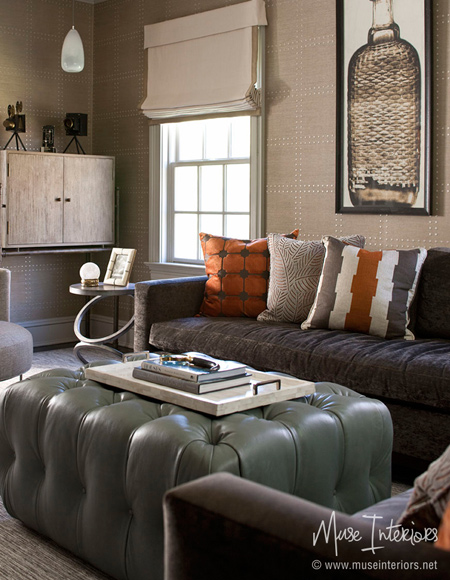 Use earthy colours and organic materials to warm up a home