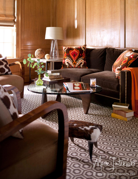 Use earthy colours and organic materials to warm up a home