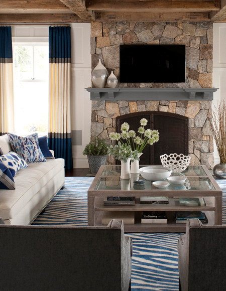Use earthy colours and organic materials to warm up a home