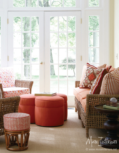 Use earthy colours and organic materials to warm up a home