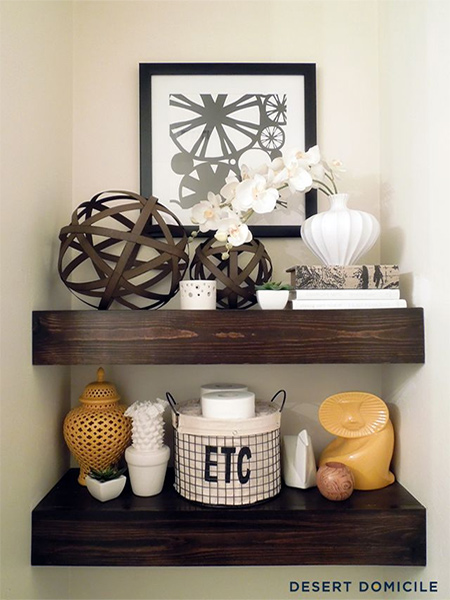 make a chunky floating shelf