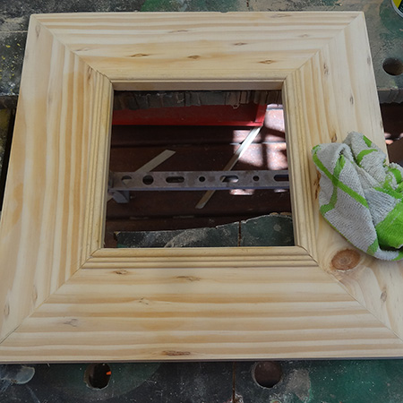 GOOD TO KNOW: Have a damp rag handy to immediately wipe away any excess glue. Any glue left behind will spoil the stain finish.