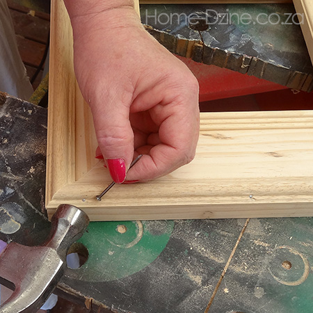 Touch up with a bit of wood filler.