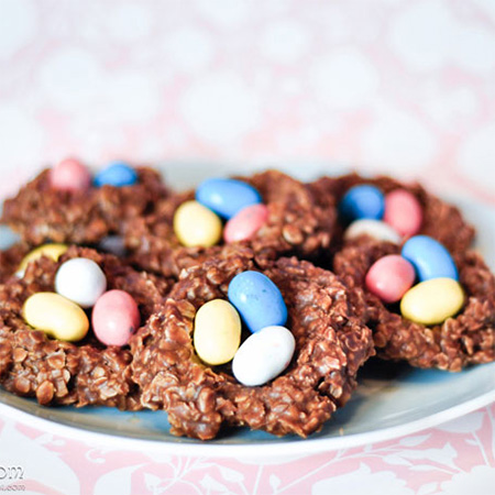 chocolate easter nest treats for little ones or family get together