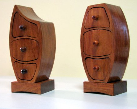 Beautiful bandsaw jewellery or trinket boxes