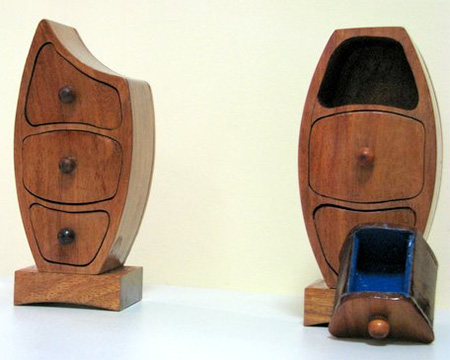 Beautiful bandsaw jewellery or trinket boxes