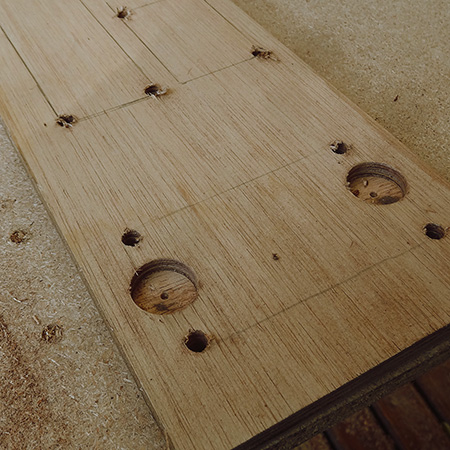 drill holes
