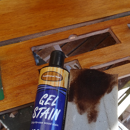 woodoc gel stain in traditional teak