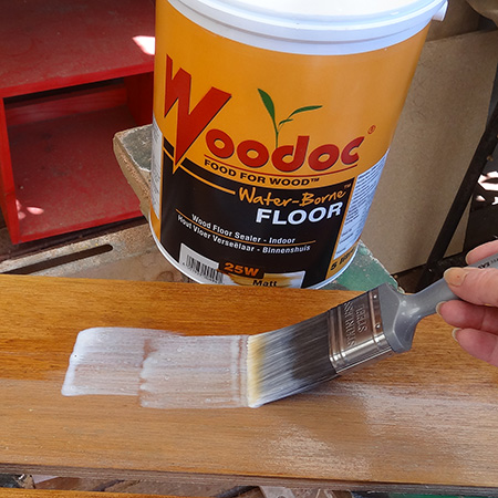woodoc 25w water borne floor seal in matt white for whitewashed floors
