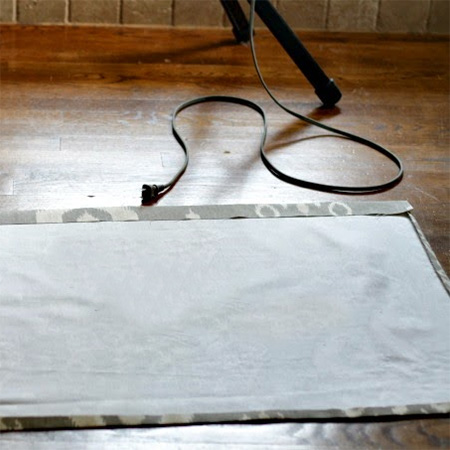 No-sew faux Austrian blind