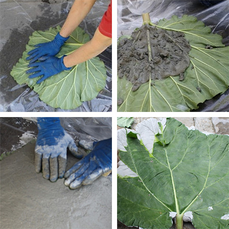 Concrete leaf ornament or water feature