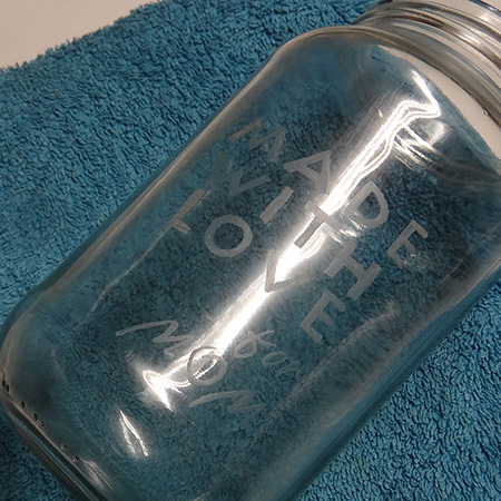 Using Dremel Micro to engrave glass Mother's Day gift