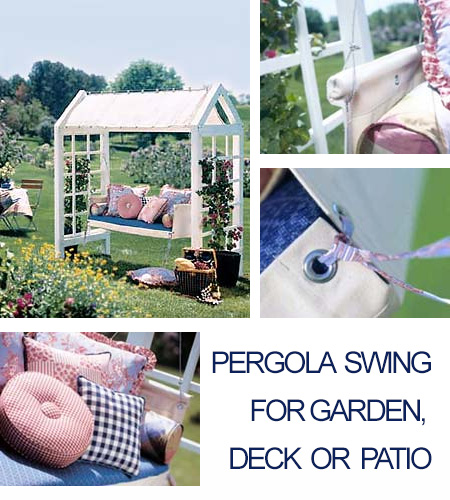 Pergola garden swing