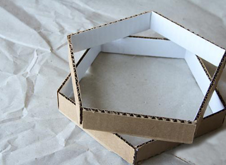 Quick and easy cardboard lampshade