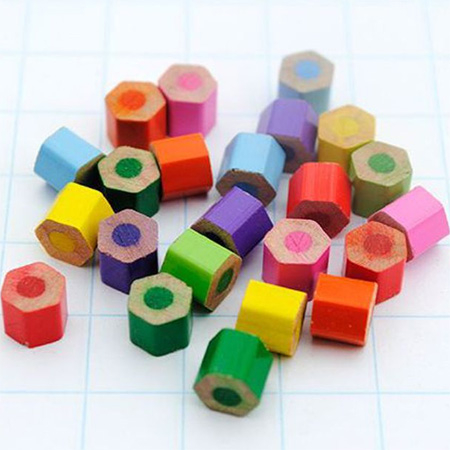 Colourful pencil necklace