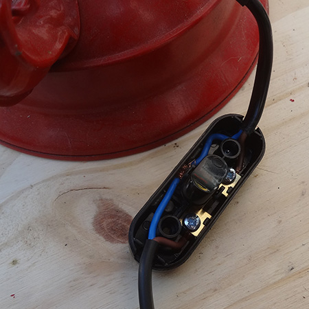 Turn paraffin hurricane lamps into LED lights