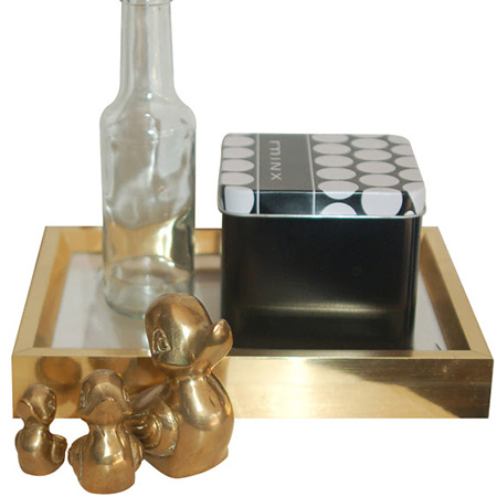 Rust-Oleum Universal Metallic spray paints can be used on glass or on dated decor accessories to give them an updated look.