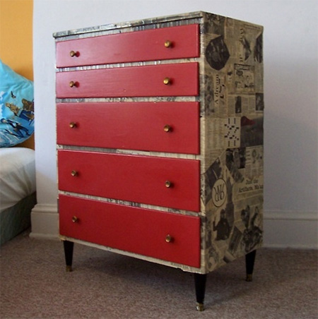 Makeover a chest of drawers