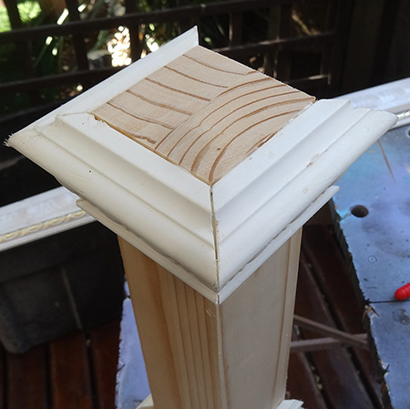 Faux vintage candle holders