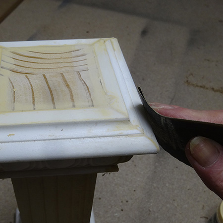 Faux vintage candle holders