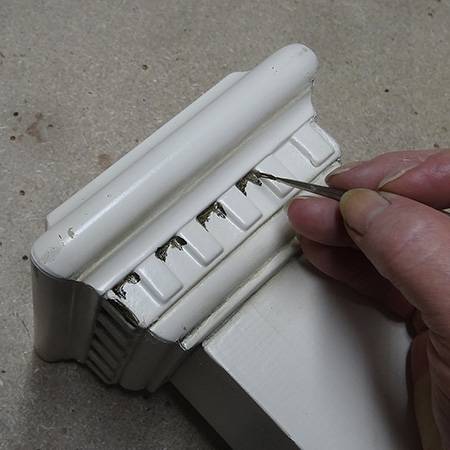 Faux vintage candle holders