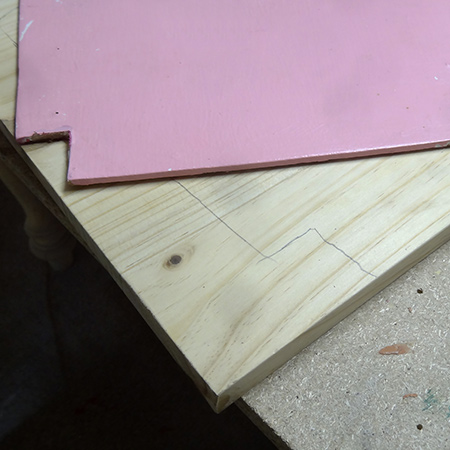 After removing the seats and backs these were used as templates to cut the new ones out of laminated pine