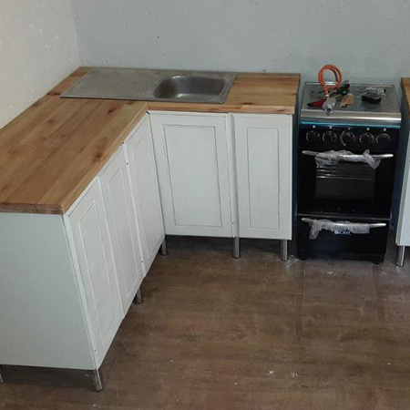 DIY farm style kitchen on a budget