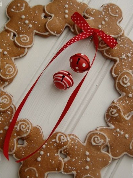 edible gingerbread wreath festive decoration