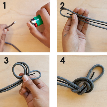 Paracord bracelet with personal stamped message