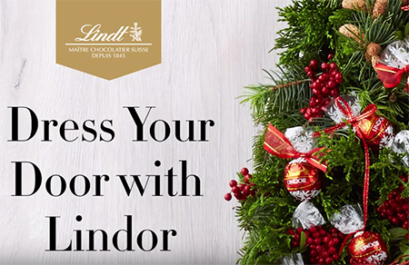 Welcome guests with a Lindor wreath