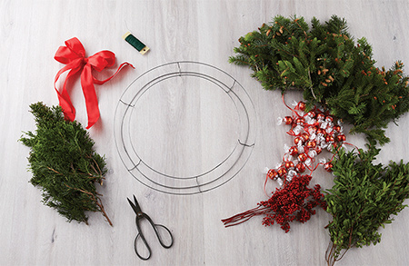 Welcome guests with a Lindor wreath