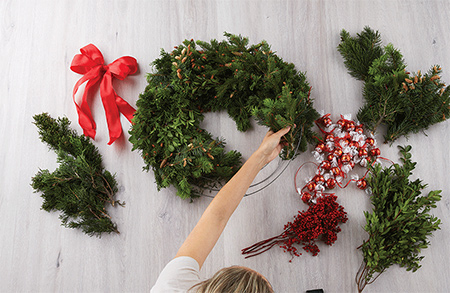 Welcome guests with a Lindor wreath