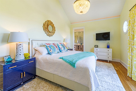 Don't be afraid to introduce colour to a home 