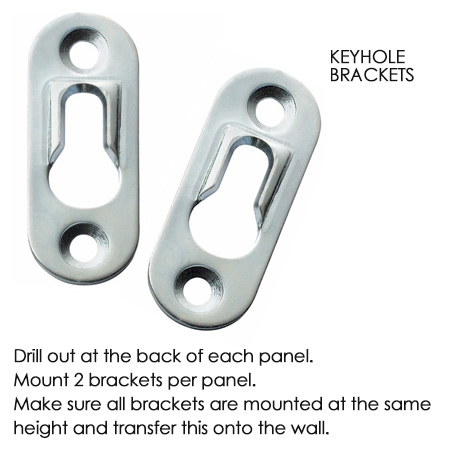 keyhole brackets