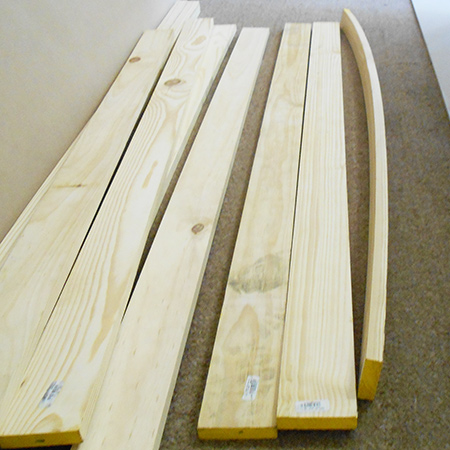 Wood that is not stored flat will bend or warp