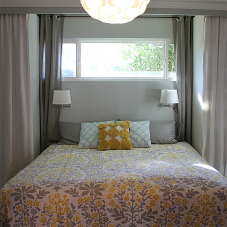 Make the bed a feature with pine trim