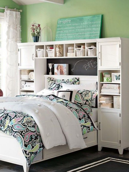 Home Dzine Bedrooms Storage Ideas Around The Headboard