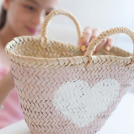 Spring baskets of dried, scented flowers