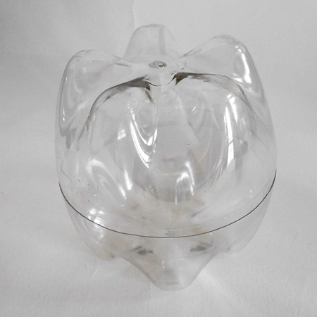 recycle plastic coke bottles into cupcake holders