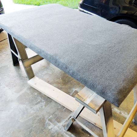 Tufted headboard with a unique twist