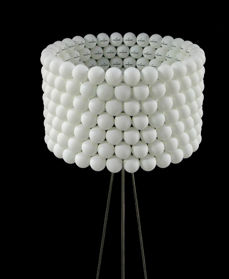 Use ping pong balls to make unique lighting 