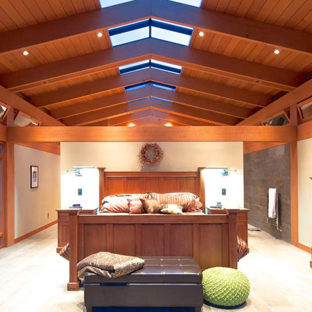 Breathtaking warm wood home